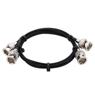 Black RG179 BNC Cable 2FT/24inch 2 Pack Flexible 3G/6G HD-SDI Cable Professional-SDI Cable 75 Ohm fo