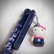 Hello Kitty 豐天商店日本限定公仔吊飾黑色原子筆 234105