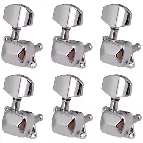 3R3L Guitar String Tuning Pegs Tuner Semi-closed Tuner Machine Heads for Electric Guitar Folk Acoust