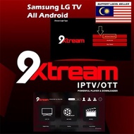 9xtream IP TV support semua smart/android tv, tablet, projector & ios/android phone