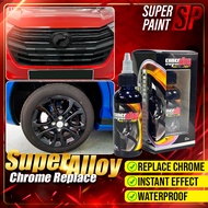 [Tukar Chrome Color] Delete Chrome Super Alloy Paint Glossy Super Black Chrome Colour Paint Black Lo