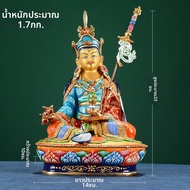 ZANGCUN | รูปปั้นทองแดง Guru Rinpoche ทำมือ สำหรับห้องนั่งเล่น