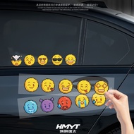 Car Sticker Pixel Style Smile emoji Sticker emoji Image Window Glass Decorative Sticker