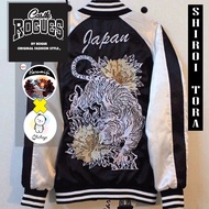 เสื้อแจ็คเก็ต Sukajan แจ็คเก็ตโบยะ แจ็คเก็ตปักลายเสือขาว Shiroi Tora แบรนด์แท้ 100%