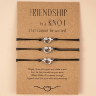 Friendship Bracelet BFF Jewelry , Sister Knot Bracelets for 2 & 3, Best Bitches Matching Bracelets, 