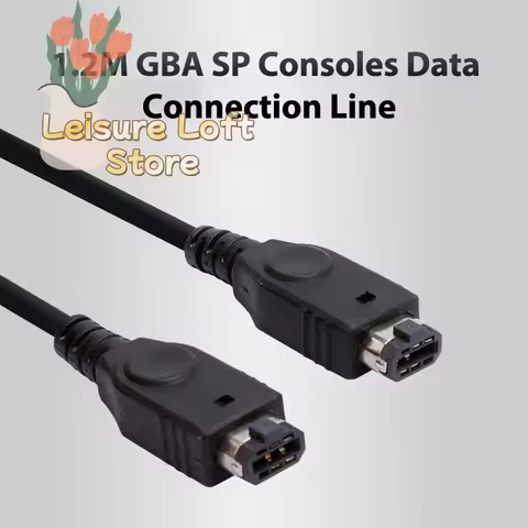 1.2m Gameboy Advance Link Cable - 2 Player Multiplayer Cord for GBA & GBA SP Consoles, Data Transfer