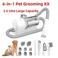 6 In 1 Vacuum Kit Dog Grooming pers Remover With Power 2.5L Large Suction & Low No Pet Hair Kits