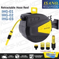 (KCE)🔥Isano 10m 20m wall Mounted Automatic Reel Retractable / Water Hose Reel Auto Rewind IHG01 IHG0