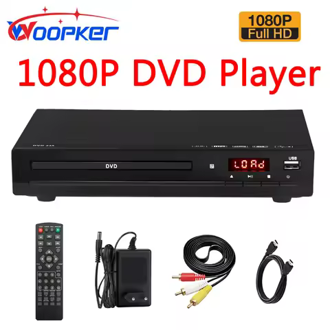 Woopker DVD Player DVD-238 HD 1080P Multimedia Digital TV Portable DVD Player Support DVD/CD/MP3/MP4
