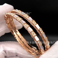 4I4M Mother-Of-Fritillary Diamond Snake-Shaped Fashion Bracelet Stainless Steel Live Buckle All-