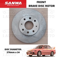 SANWA FRONT BRAKE DISC ROTOR MITSUBISHI EVO 3 276mm 4 lug (1 pair)