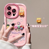 海绵公仔MATE60PRO手机壳50/40E潮款NOVA12/11小众P70/60女款8.5 Sponge doll MATE60PRO phone case 50/40E trendy style 