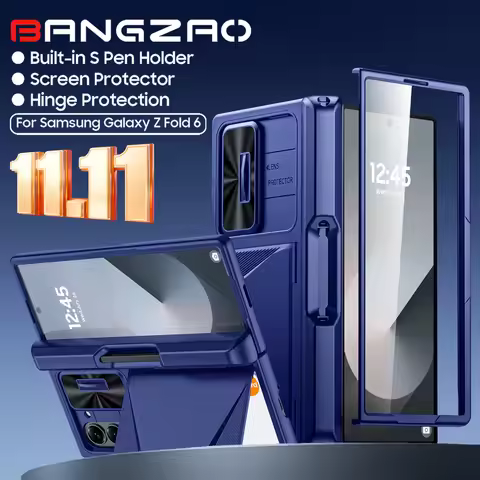 For Galaxy Z Fold 6,Goddess Day gift Back Card Pack,Integrated Pen Slot,Full Coverage 9H Protective 