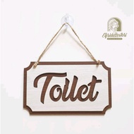 Sign Hanging Cafe/Restaurant/Office - TOILET