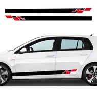Car Door Side Sticker For Volkswagen VW Golf 5 MK7 MK6 Polo MK8 Rline GTI GTD Sport Stripes Decor De