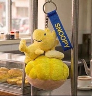 Kingsley Cafe Peanuts Snoopy & Woodstock Plush Keychain 山下菓子史努比雪糕&胡士托菠蘿包毛絨掛飾匙扣
