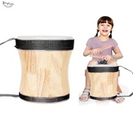 Wood Djembe Drum Set Kids Djembe Drum Set for Early Education and Children'S Percussion (Black)