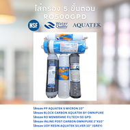 AQUATEK ไส้กรอง 5 ขั้นตอน RO 500 GPD