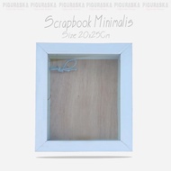 20x25cm Wooden Scrapbook Frame Minimalist 20x25cm Wedding Dowry Frame/