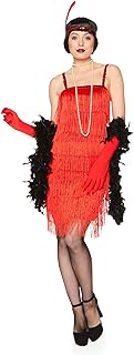 Roaring 20s 1920 Red Flapper Dress Women's Costume