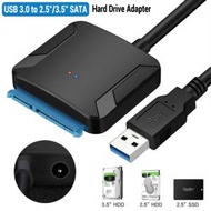 黑色3.5寸SATA硬盤盒轉接線 USB3.0易驅線 SATA機械固態硬盤轉接線 [平行進口]