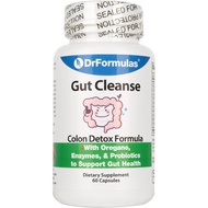 DrFormulas Gut Cleanse for Women, Men, Kids with Nexabiotic Probiotics, Oregano, Digestive Enzymes, 