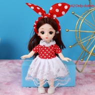 【Exclusive Online Deals】 16-17cm Doll Clothe Dre Up kirt out of Bet Gift for Children DIY Girl Toy C