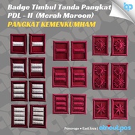 SALE TANDA PANGKAT PDL-II KEMENKUMHAM MAROON WQL774