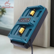 zZynnall For Makita 18-20V  Rechargeable Portable Mini Dual Ports Charger BL1860B BL1850B BL1830 BL1