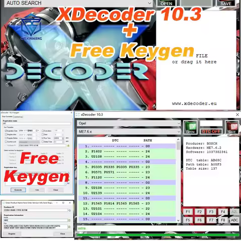 XDecoder 10.3 with Free Keygen DTC Remover DTC OFF Delete Software License Full Activated DTCRemover
