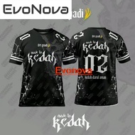 Evonova TSHIRT ORI PADI BLACK EDITION TSHIRT NEGERI KEDAH 2024 Jersey Baju Tshirt Lelaki Lengan Pendek Retro Collar Sublimation Jersi Viral Tiktok Unisex Streetwear [Free Custom]