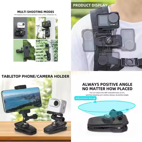 Best Seller Magnetic Backpack Strap Mount Holder for Action4 GO3 Cameras Convenient and Stable Stand