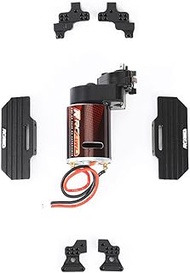 RCAWD SCX24 370 Motor 34t Gear Housing Transmission & Shock Tower & Skid Plate for Axial 1/24 SCX24 