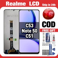 LCD REALME C53/ Note 50/ C51 Compatible For Original Glass Touch Screen Digitizer