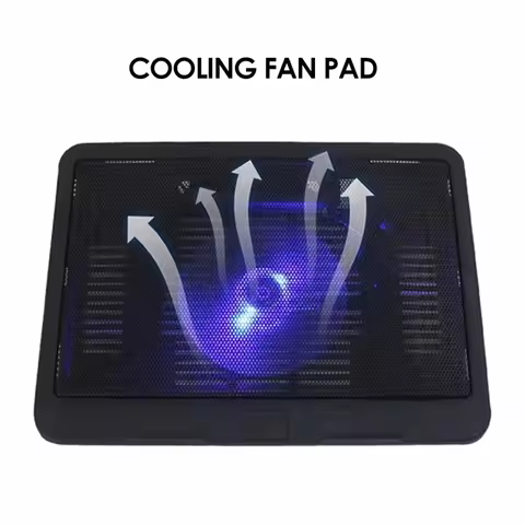 Strong Winds Mute Laptop Cooling Base Universal Tablets Laptop Cooling Pad 14 Inch Large Fan Radiato