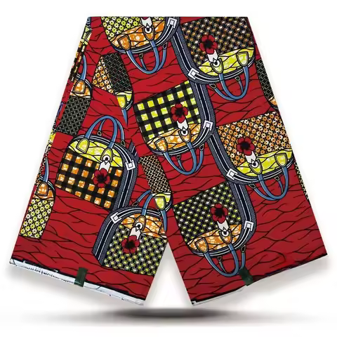 2025 Hot Sale 100% Cotton African Print Wax Fabric Ankara Pagne Wax Soft Print Batik Print Nigerial 