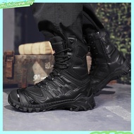 Men's Ultra Light Sand Combat Training Boots Mesh Wear-Resistant Camp Hiking Climbing High Top CQB D