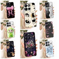 Motorola Moto G86 Cover Case Silicone Cute Cat Fashion Butterfly Funny Painted Casing Motorola G86 M