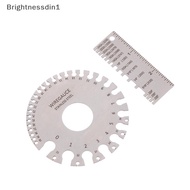 [Brightnessdin] 0-36 Round AWG SWG Wire Gauge Thickness Ruler Gauge Diameter Stainless Steel Measure