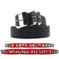 丩攵 黑色皮革直排輪腰帶 Chrome Hearts 鉻心 克羅心 首飾 金飾 銀飾銀器 牛仔褲 T恤 皮衣 衛衣 外套 手袋 銀包 背包 皮帶 錶鍊 鑰匙扣 煙盒 火機 戒指 耳環 手鏈 手串 手環