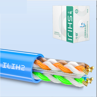 全城熱賣 - 超六類無氧銅網線 家裝工程cat6e非遮罩室外網路線（十極-超六類-工程專用線-藍色 30米）