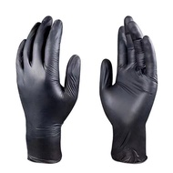 Disposable gloves rubber latex gloves black waterproof and o Disposable gloves rubber latex gloves black waterproof Oilproof Beauty Edible Dining Nitrile gloves wh24328