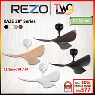 [FAST SHIPPING] REZO Kaze 38 Inches DC Remote Control Ceiling Fan With 5 Years Motor Warranty