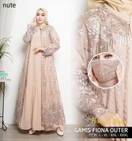 GAMIS BROKAT JUMBO / GAMIS OUTER LEPAS PASANG KOMBINASI PAYET MEH