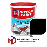 Nippon Matex Genteng 144 Black 15 Liter | Cat Atap Eksterior