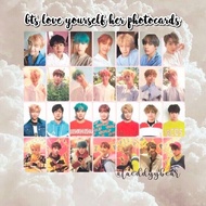 ✧ bts love yourself: her ✧ official photocards