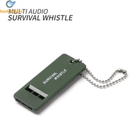 LeadingStar Fast Delivery Portable Outdoor Survival Whistle Multiple Audio Whistle With Hanging Chain Emergency Camping Hiking Accessories
