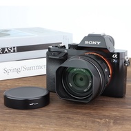 Haoge ống kính kim loại hình vuông mui xe cho Sony FE 50mm F2.5 g FE 40mm F2.5 g FE 24mm F2.8 G Loa 