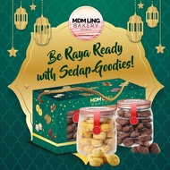 [Mdm Ling Bakery] Hari Raya Special Gift Box Set (Cranberry Pineapple Balls + Himalayan Salt Chocolate Almond Cookies)