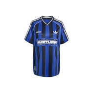 Adidas Originals BEADS JERSEY Soccer Jersey Womens Semi Fluorescent Blue/Black KD2274